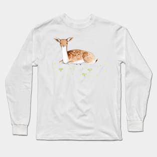 Happy Fallow Deer Long Sleeve T-Shirt